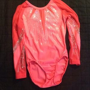 Pink GK gymnastics leotard -adult extra small